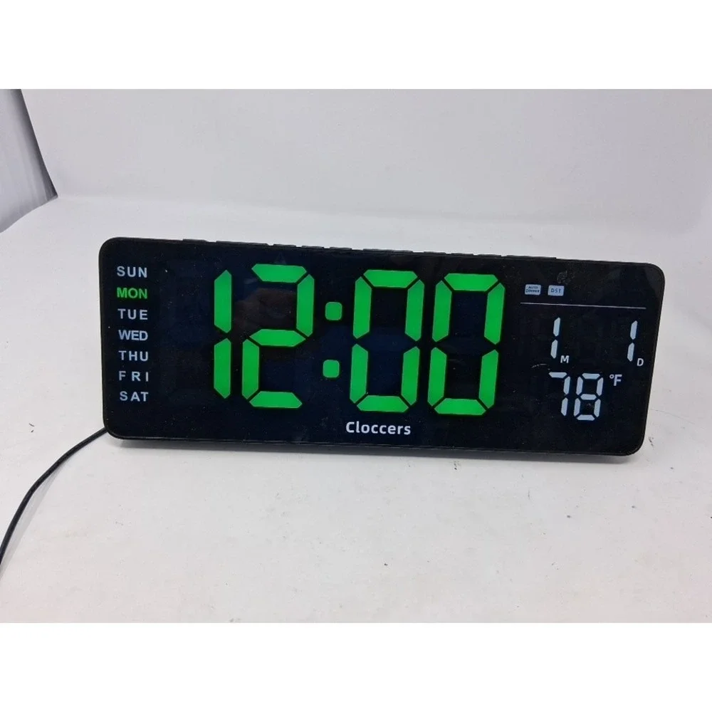 cloccers digital alarm clock Aux/battery Powered  Working.  I